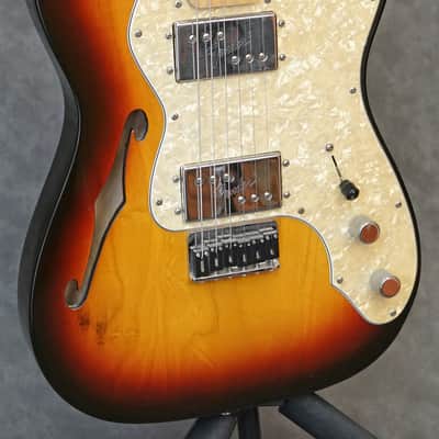 Fender Thinline Deluxe 2004 MIM - Sunburst with Hard case and Setup image 2