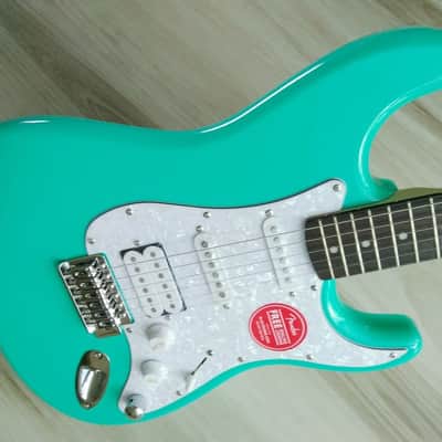 2019 Stratocaster HSS Guitar TurboCharged w/ Blender MOD Seafoam Squier Strat NEW image 3