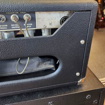 Vintage 1970s Fender Twin Reverb Amp Head w/ Footswitch and Used PRS HDRX 2x12" Speaker Cabinet image 12