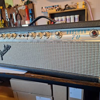 Fender Bassman 70 2-Channel 70-Watt Guitar Amp Head Silverface image 2