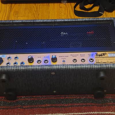 Supro 1699RH Statesman 2-Channel 50-Watt Tube Guitar Head 2017 - Present - Black Rhino image 7