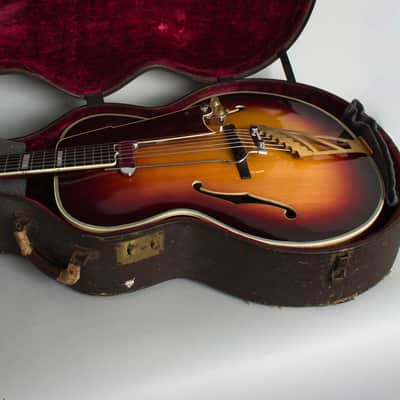 D'Angelico Style B Arch Top Acoustic Guitar (1937), ser. #1286, original brown hard shell case. image 12