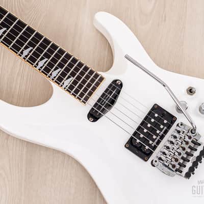 1989 ESP Custom Shop Horizon Custom Vintage Neck Through Guitar White, Near-Mint w/ Floyd Rose, Seymour Duncan image 7