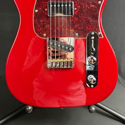G&L Tribute ASAT Classic Bluesboy Electric Guitar Candy Apple Red Finish image 2