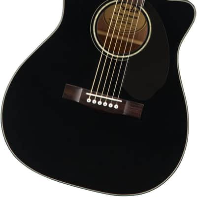 Fender CC-60SCE Concert Cutaway Acoustic Guitar, with 2-Year Warranty, Black image 1