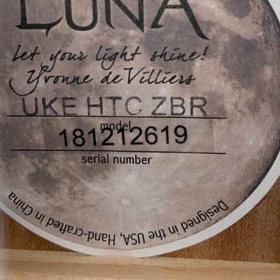 New Luna High Tide Zebrawood Concert Ukulele, Help Support Small Business & Buy It Here , Thanks ! image 5