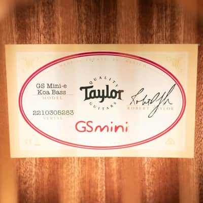 Taylor GS Mini-e Koa Acoustic/Electric Bass with Gig Bag image 14