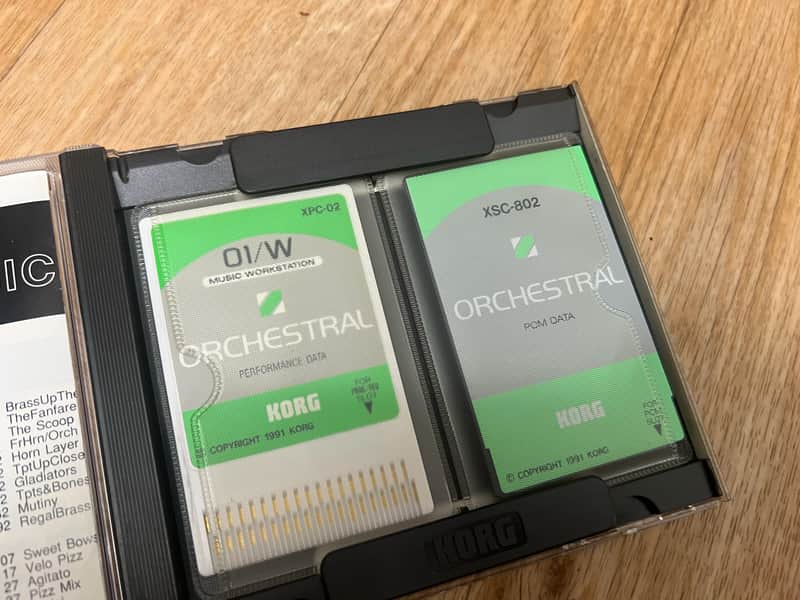 Korg 01/w / 01r/W | XSC-2S Orchestral | PCM Wavefrom + Data Card