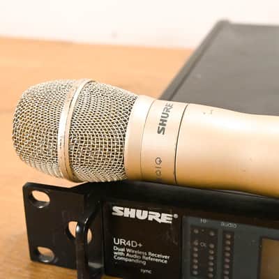 Shure UR4D+ Dual Wireless Receiver with UR2/KSM9 Mic Pair - H4 Band CG010YW image 12