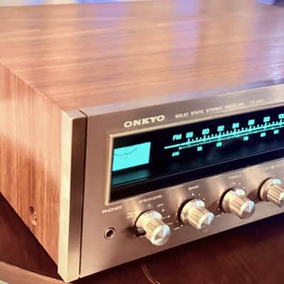 🎶✨ Onkyo TX-220 Vintage Stereo Receiver w/ Original Wood Case — Serviced, Cleaned, All Functions Working + New STK016 Outputs image 4