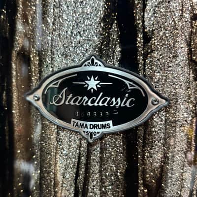 Tama Starclassic Walnut Birch 14” x 12” Floor Tom Black Clouds & Silver Lining image 2