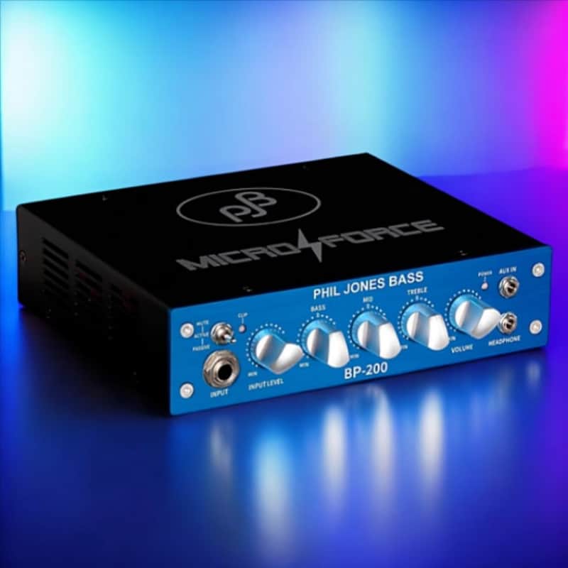 Phil Jones BP-200 200-Watt Compact Bass Amp Head; A bass amp that will fit in your gig bag! The Phil Jones BP-200 amplifier offers 200 watts RMS of power while weighing only 2.5lbs. image 1