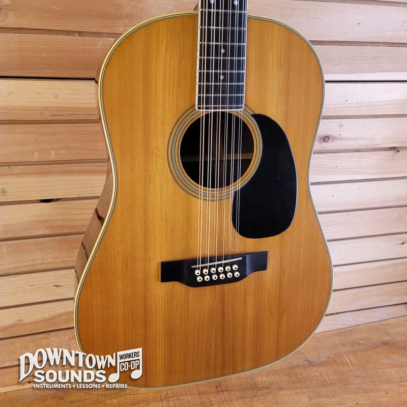 FULLY SERVICED 1968 Martin D12-35 12-String Dreadnought Acoustic Guitar with Guild Hard Case - Natural, New Bridge, 5lbs image 1