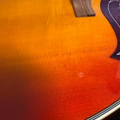 Epiphone Hummingbird PRO Acoustic Electric Dreadnought Guitar Cherry Sunburst image 6