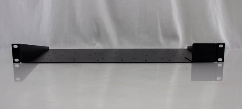 Extron RSB-129 1U Accessory Rack Shelf 9.5" Deep with 1/8th rack faceplate image 1