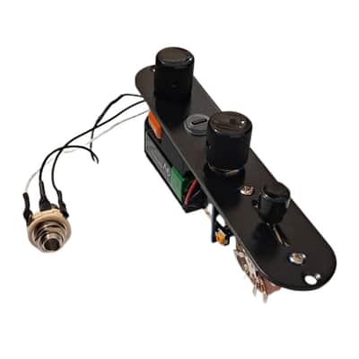 TeleBooster Onboard Preamp Booster Guitar Effect 3-Way Switch 250K Push-Push Pot Black Single Coils image 1