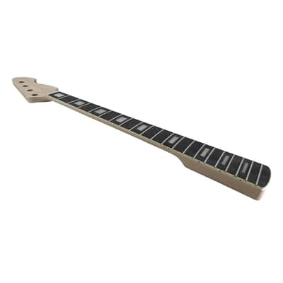 Maple Replacement Electric Bass Guitar Neck, 4-String 20 Fret 30'' Scale Length 42mm Nut and 65mm Heel Rosewood Fretboard Bolt On Unfinished Bass Neck DIY Installation & Repair image 2