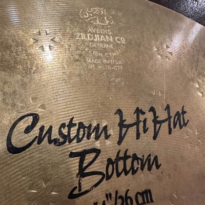 Zildjian 14" Z Series Custom Hi-Hat Cymbal (Bottom) 1367 g - Brilliant image 2