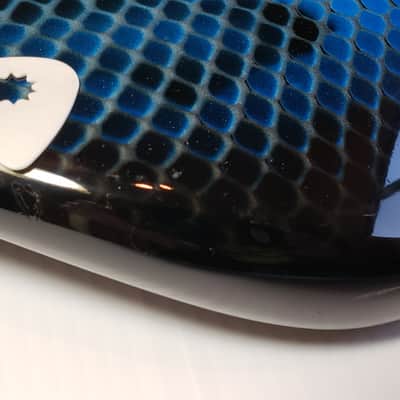 Kramer Baretta with Custom Paint and EMG 1986 Blue Snake image 7