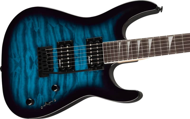 SPECIAL ORDER! Jackson JS Series Dinky JS20 DKQ 2PT Guitar in Trans Blue Burst image 1