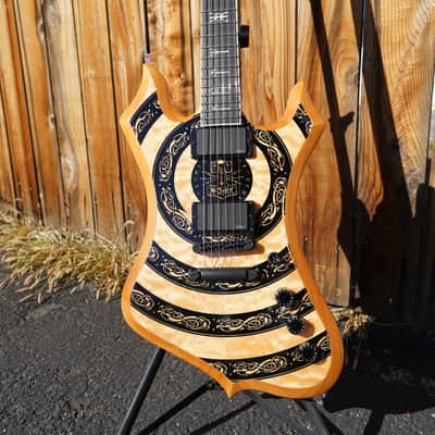 Wylde Audio Nomad Norse Dragon Raw Top 6-String Electric Guitar image 4