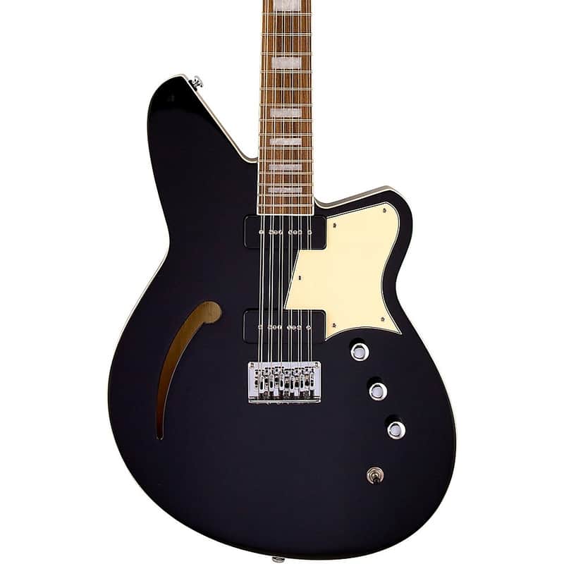 Reverend Airwave 12 String Electric Guitar Regular Midnight Black image 1