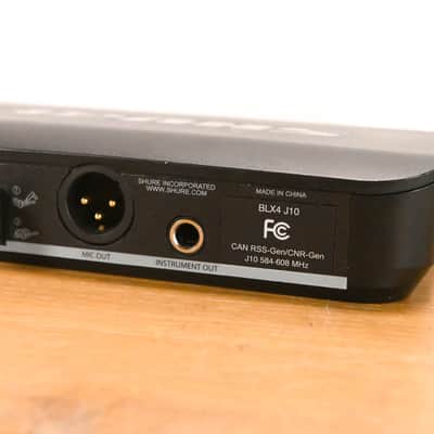 Shure BLX4 Wireless Receiver - J10 Band: 584-608MHz (NO POWER SUPPLY) CG01YFW image 6
