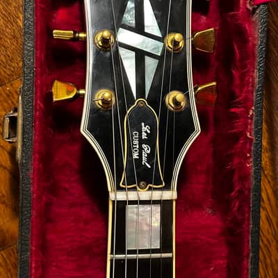 1980 Gibson Les Paul Custom Black Lefty / Left Handed - Great weight & monster tone image 4