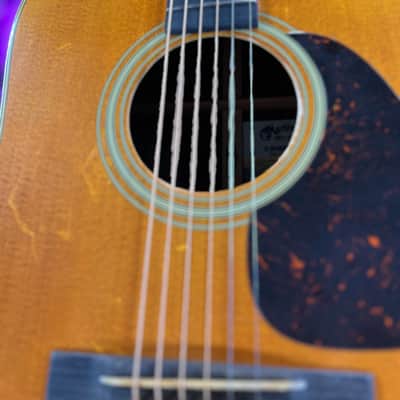 Martin Rich Robinson Custom Signature Edition D-28 Acoustic Guitar - Natural w Vintage Style Case, Free Plek and Setup, 787 image 7