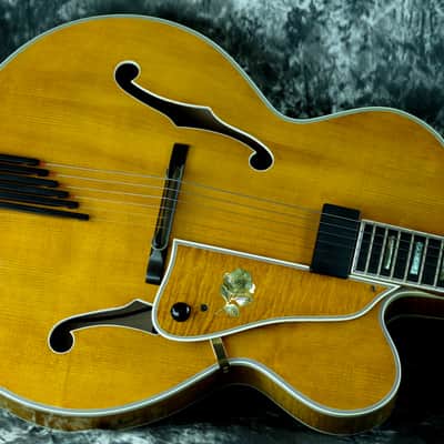 Heritage Johnny Smith Rose w/ Rose Pick Guard 1998 Amber image 1