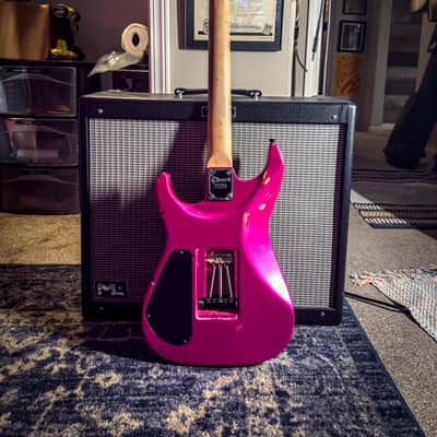 JTal Guitars Modded Charvel 475 1989-91 Custom Pearl Hot Pink Relic image 8