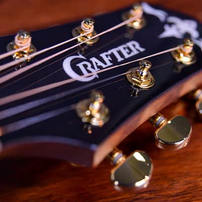 Crafter Godinus SR Premium GA Acoustic Guitar Top Back Solid Dual Source Pickup image 7