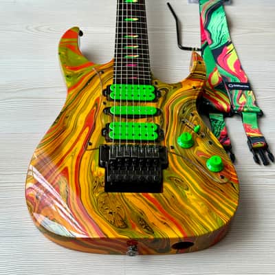 Ibanez UV77-MC Steve Vai Signature Universe 1991 - Multi-Color image 5