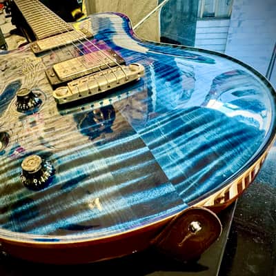 Nik Huber DOLPHIN CUSTOM LEFTY Super Flame Top Curly Mahogany  BRAZILIAN ROSEWOOD ( 2010) image 16