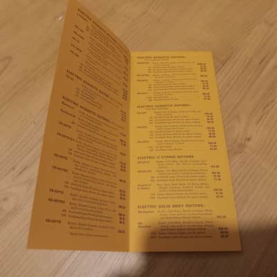 Vintage 1966 Gibson Full-Line Price List! Rare, Original Case Candy, Paperwork! image 2
