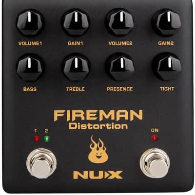 Mint NUX Fireman Distortion Effect Pedal Dual Channel Brown Sound NDS5 image 1