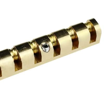 Wilkinson Bell LP Brass Roller Adjustable Nut Brass for Les Pauls, SG's, Acoustics and Similar image 2