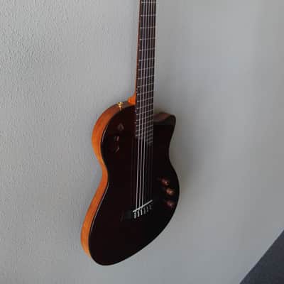Brand New Cordoba Stage Thinbody Nylon String Acoustic/Electric Guitar - Garnet image 3