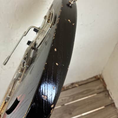 Novo Miris J 2024 Lollar 24.75 Scale Stainless Steel Jumbo Frets Bull Black over 64 burst ebony image 20