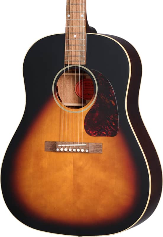 Epiphone IGC 1942 Banner J-45 Reissue Dreadnought Acoustic-Electric Guitar, Solid Spruce Top, Vintage Sunburst image 1