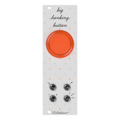 Winterbloom Big Honking Button Eurorack Sample Trigger Module (White/Orange) image 2