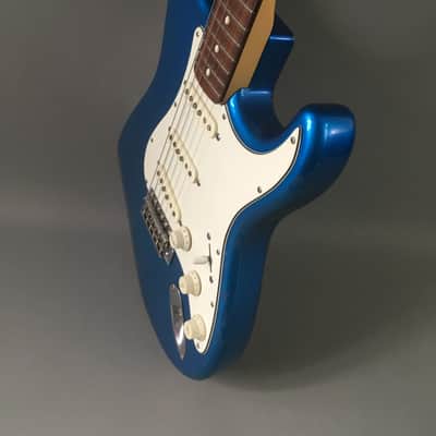 Vintage Fender Stratocaster 1993 Solid Custom Contour Body Lake Placid Blue Rare MIJ Relic HSC 6.8 Lb! image 8