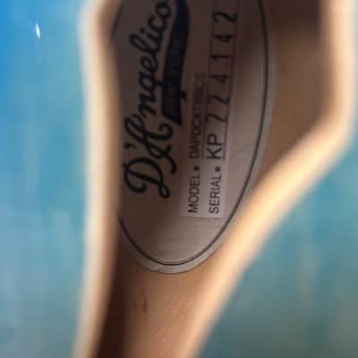 D'Angelico Premier DC XT Semi Hollowbody Electric Guitar - Blue Burst image 3