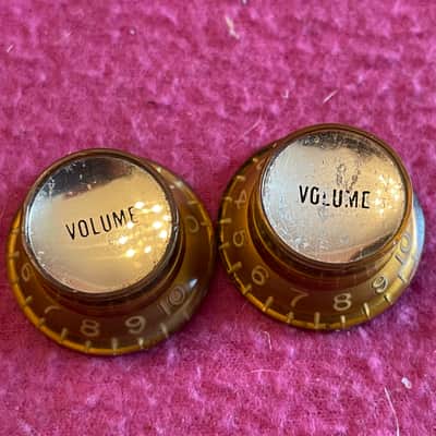 vintage 1962 Gibson reflector knobs for Les Paul 1960's sg es-335 175 flying V L5 paf L image 10