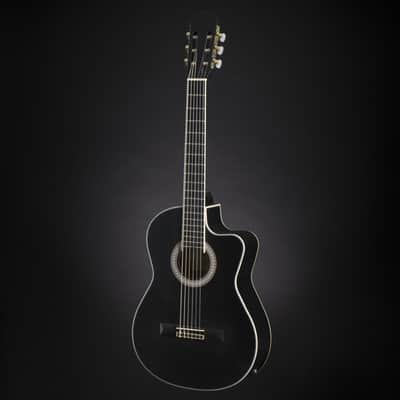 Almeria CC 36 EQ Classic BK Black - 4/4 classical guitar image 9