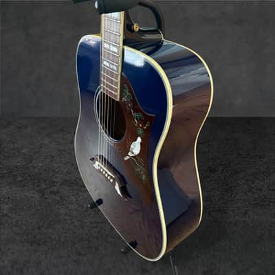 Gibson Custom Shop Dove Quilt Acoustic-Electric Guitar – Viper Blue image 10