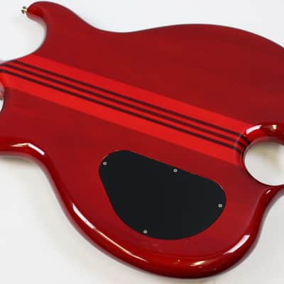 Vintage 1991 Alembic Omega Series Spoiler 5-String Bass, Red, Fat Boy Pickups, Please Message for Shipping Quote image 4