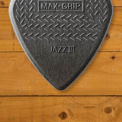 Dunlop Max-Grip Jazz III Carbon Fibre Pick - 1.38mm - 6-Pack image 1