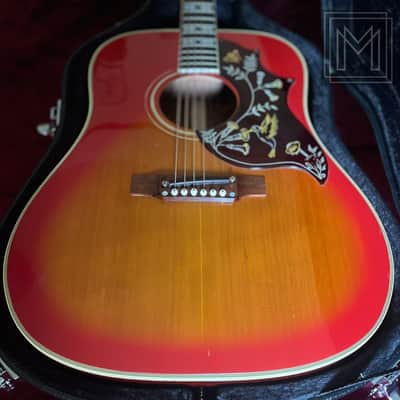 1968 Gibson Hummingbird Vintage Cherry Sunburst Collector Grade Rolling Stones RARE image 11