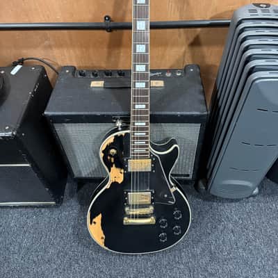 Burny Les Paul Custom P90 Ebony 2023 Electric Guitar | Reverb UK